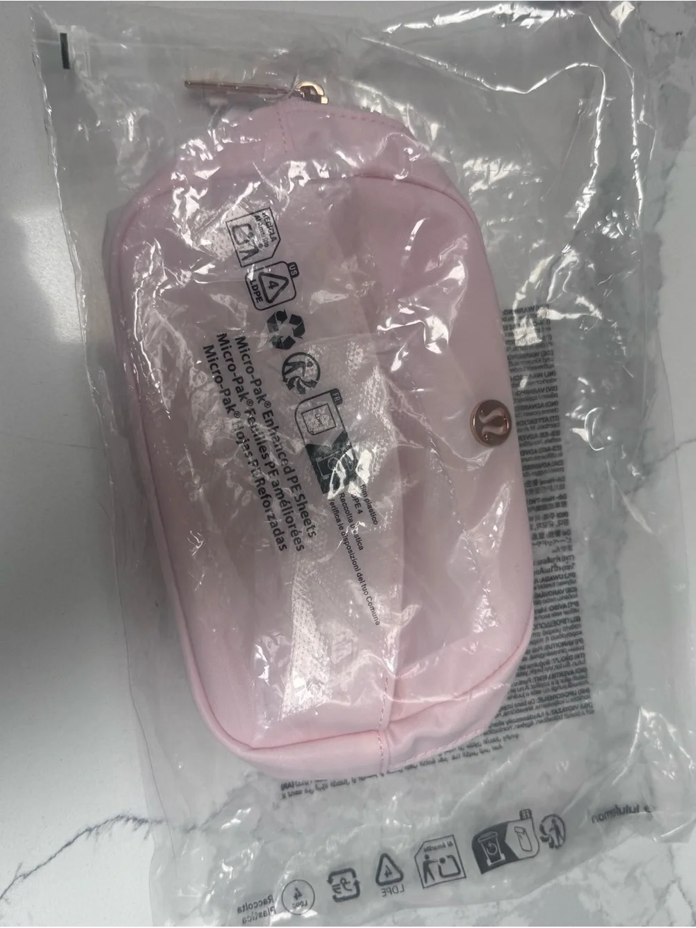 lululemon athletica Light Pink Wristlet Clutch